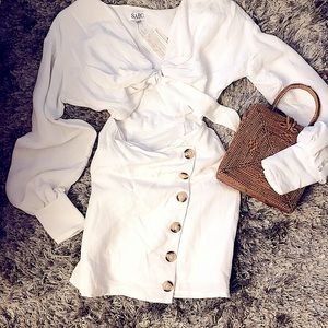 Sabo Skirt white cut-out dress